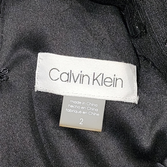 CALVIN KLEIN | Floor-length Sleeveless Dress | Size 2 | Black | EUC - Picture 5 of 5